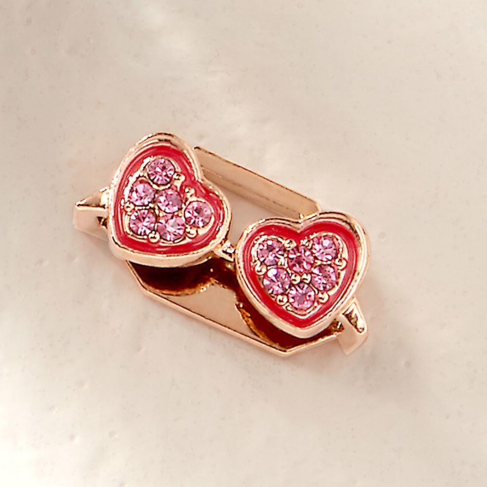 *Heart Sunglasses Charm* KEEP COLLECTIVE Retired Rose Gold